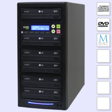 CopyBox 5 DVD Duplicator Standard - dvd disc duplicatie machine produceert kopieen beschrijfbare cd discs