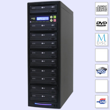 CopyBox 9 DVD Duplicator Standard PC Connected - productie machine dvd cd usb pc connectie interne harddisk branden iso bestanden